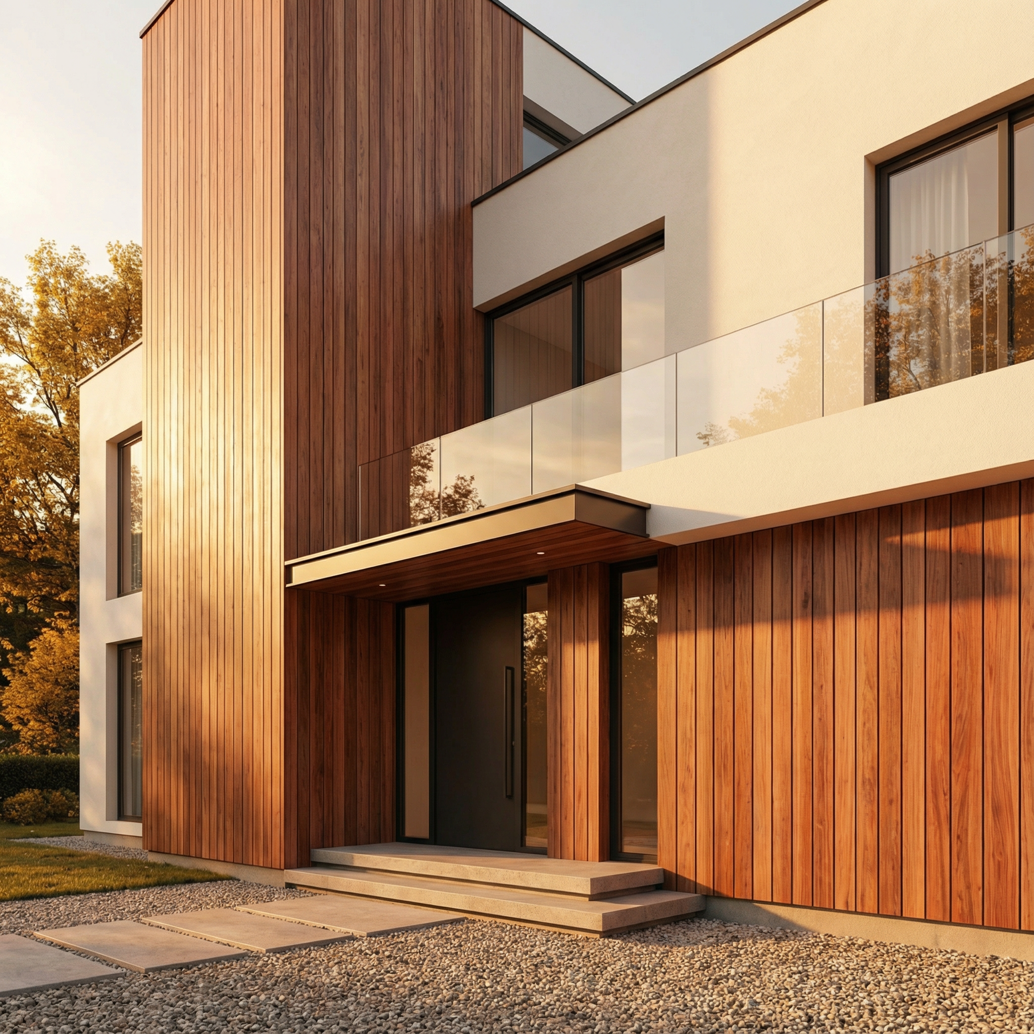 Modernes Haus von außen