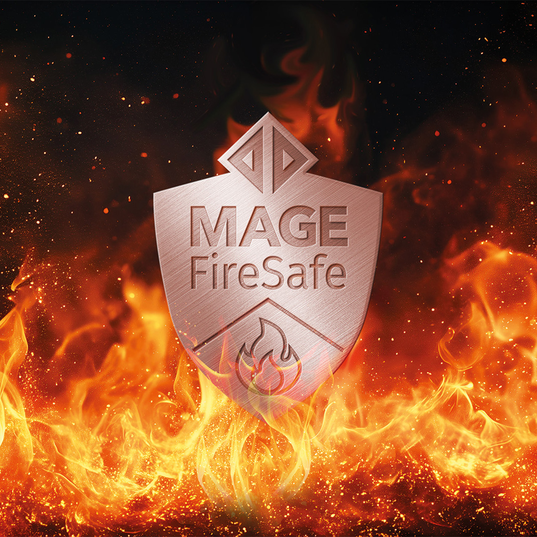MAGE FireSafe Schutzschild im Feuer